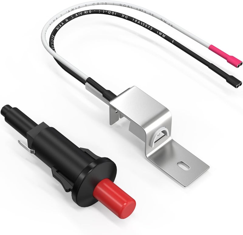 MOASKER 80462 Igniter Kit Replacement for Weber Q100/Q200 Gas Grill Parts, Push Button Ignitor for Weber Q1000/Q2000 Grills Gas Flame Starter, Igniter Assembly Replacement Kit for Weber Q120/Q220 - Image 1